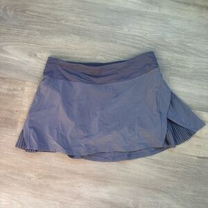 LULULEMON PLEATS SKORT LIGHT PURPLE